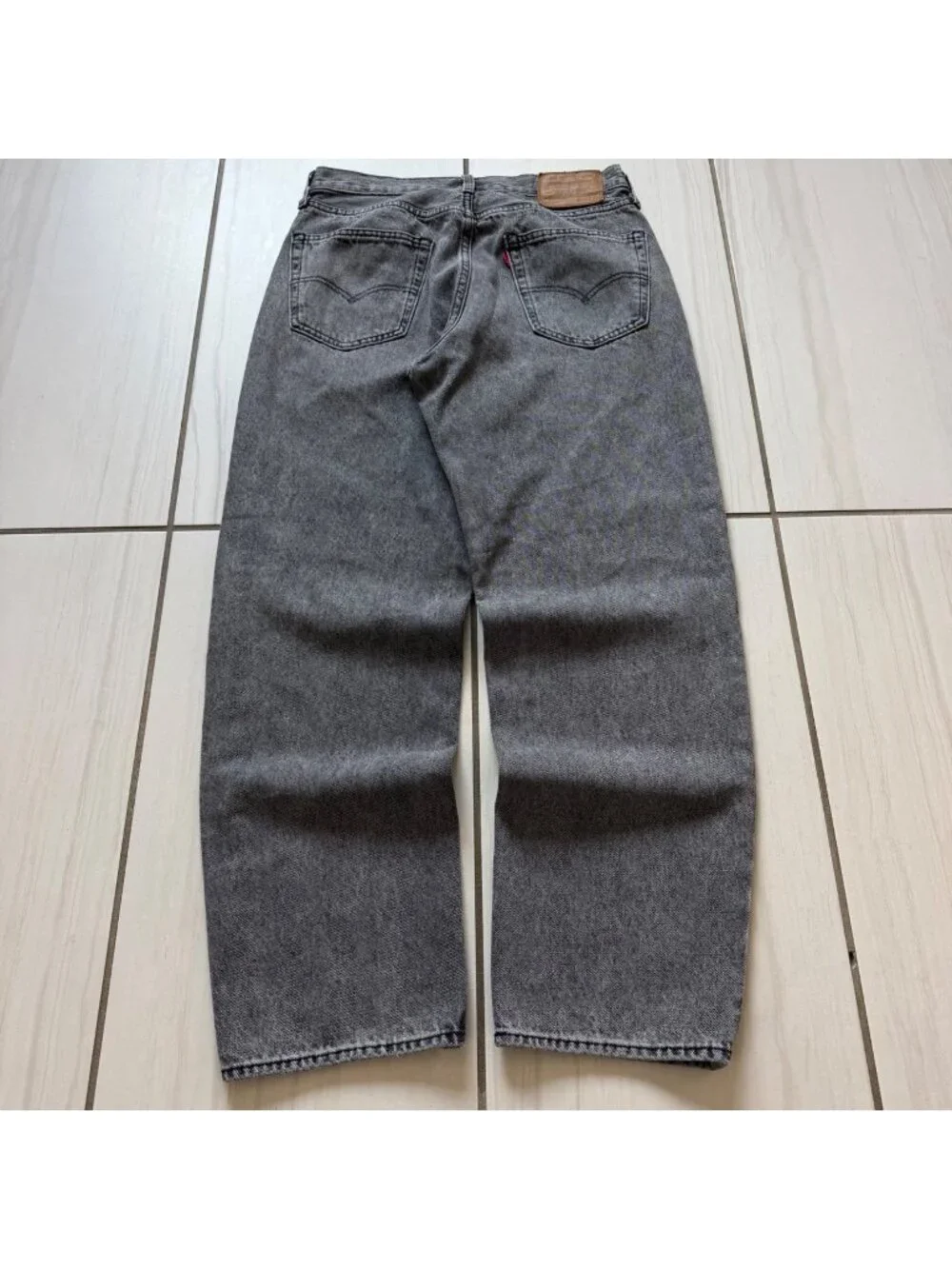 Levis Premium 568 Mens Gray Denim Baggy Fit Jeans W30